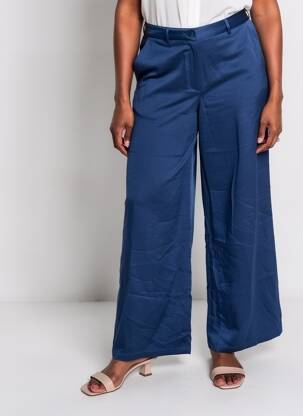Pantalon larg albastru JACQUELINE DE YONG femeie