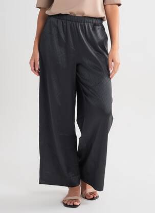Pantalon larg talie înaltă talie înaltă negru VERO MODA femeie