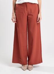 Pantalon drept talie înaltă talie înaltă roșu VERO MODA femme