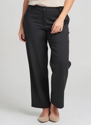 Pantalon drept mărime normală mărime normală negru ONLY femeie