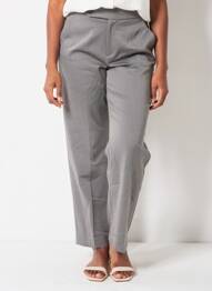Pantalon drept croială dreaptă gri ONLY femeie
