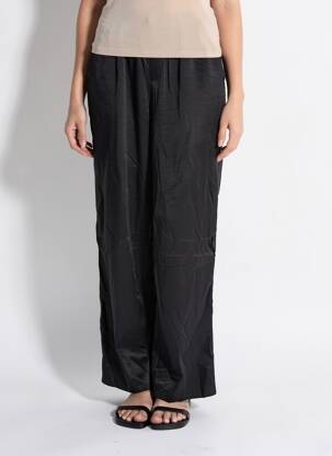 Pantalon larg negru LOAVIES femeie