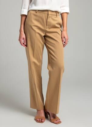 Pantalon drept maro MANGO femeie