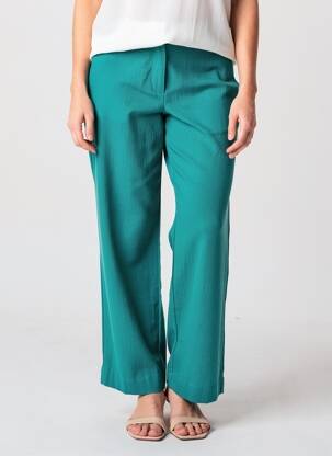 Pantalon drept talie înaltă talie înaltă verde VERO MODA femeie