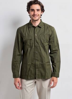 Cămașă cu mâneci lungi verde JACK & JONES bărbat