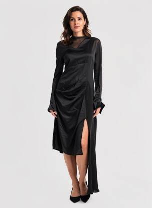 Rochie lungă negru YOUNG DESIGNERS femeie