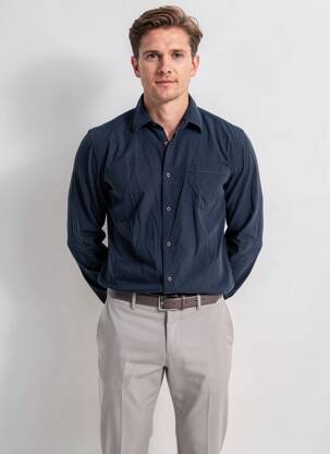 Cămașă cu mâneci lungi albastru JACK & JONES bărbat