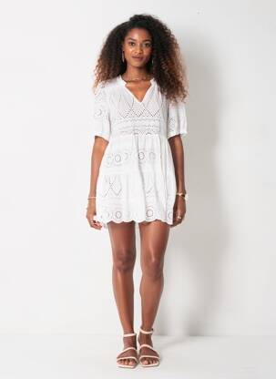 Rochie scurtă alb VICOLO femeie