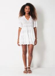 Rochie scurtă alb VICOLO femme