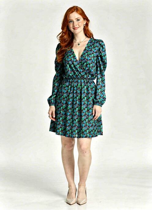 Rochie midi verde MORGAN femme