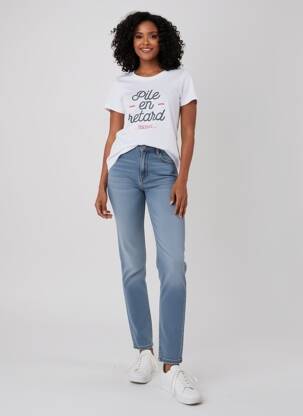 Tricou alb MONSIEUR TSHIRT femeie