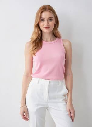 Maiou croială dreaptă roz VERO MODA femme