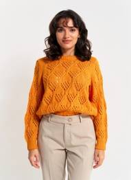 Pulover mâneci lungi mâneci lungi portocaliu VERO MODA femeie