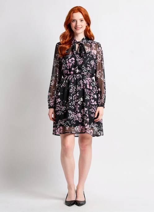 Rochie midi guler în v negru JACQUELINE DE YONG femme
