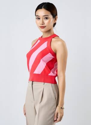Maiou fără mâneci fără mâneci roz VERO MODA femeie