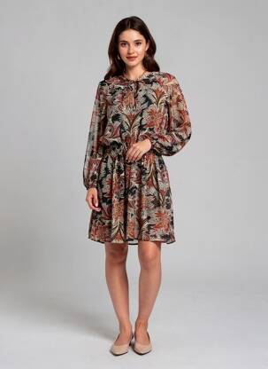 Rochie midi negru MANGO femeie
