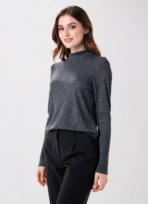 Tricou gri JACQUELINE DE YONG femeie