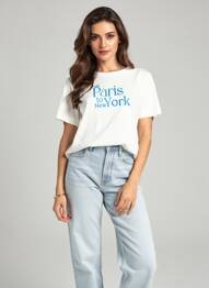 Tricou alb MANGO femme