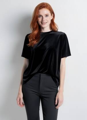 Top negru MANGO femeie