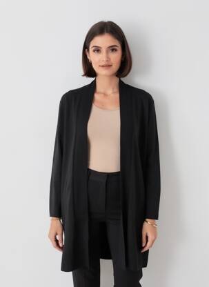 Vestă cu mâneci lungi negru STREET ONE femme