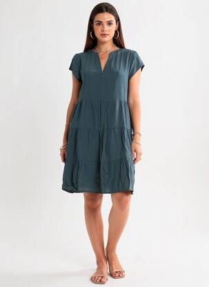 Rochie scurtă verde STREET ONE femeie