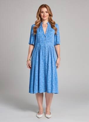 Rochie scurtă albastru MORGAN femeie