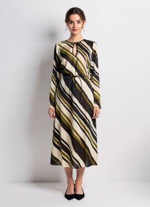 Rochie midi negru MANGO femeie