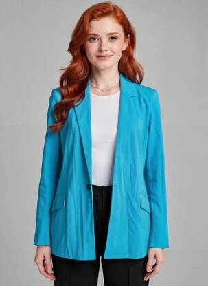 Sacou guler tip costum albastru VERO MODA femeie