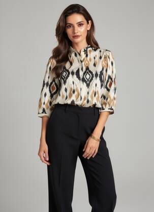 Cămașă mâneci 3/4 bej VERO MODA femeie