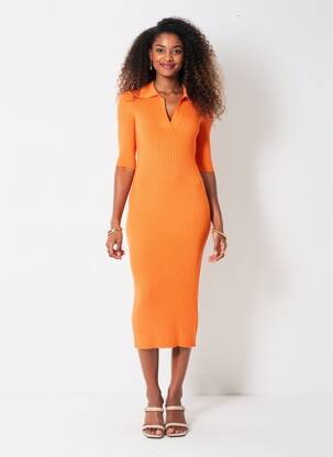 Rochie scurtă portocalie VERO MODA femeie