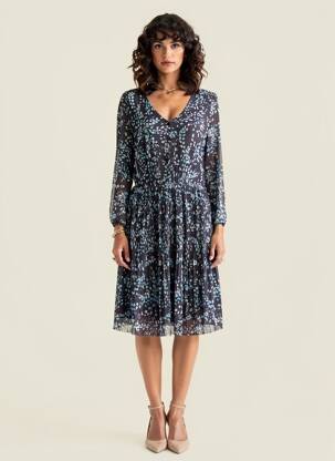 Rochie midi negru ZABAIONE femeie
