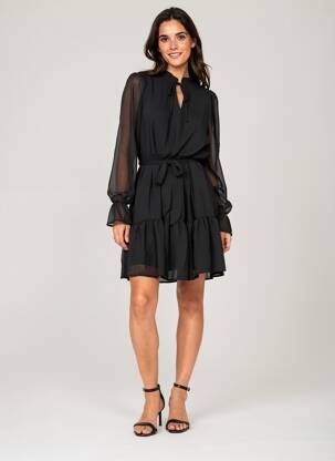 Rochie midi mâneci lungi mâneci lungi negru VERO MODA femeie