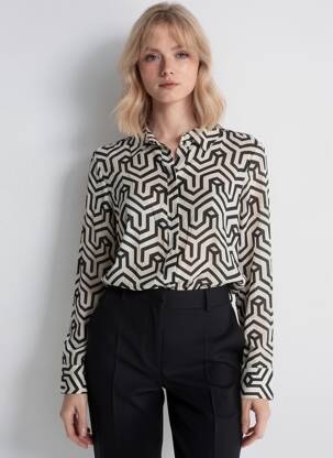 Cămașă mâneci lungi mâneci lungi negru VILA femeie