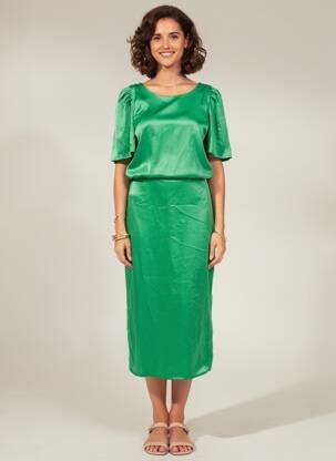 Rochie scurtă verde AMELIE & AMELIE femeie