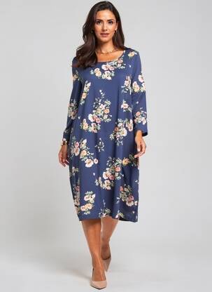 Rochie midi albastru CARMAKOMA femeie