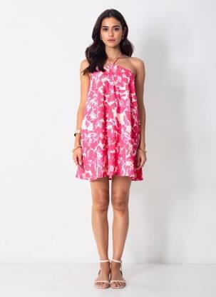 Rochie scurtă roz ONLY femeie