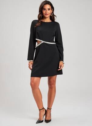 Rochie midi negru MORGAN femeie