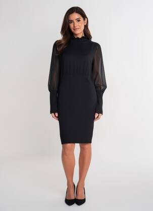 Rochie pulover negru MORGAN femeie