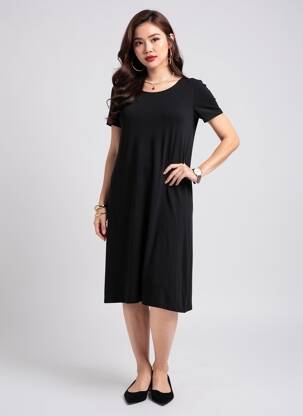 Rochie scurtă mâneci scurte mâneci scurte negru ONLY femeie