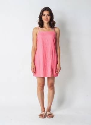 Rochie scurtă fără mâneci fără mâneci portocalie ONLY femeie