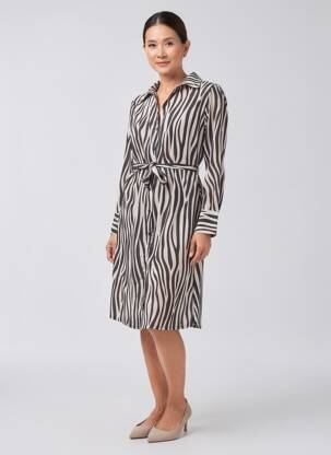 Rochie midi bej ZABAIONE femeie