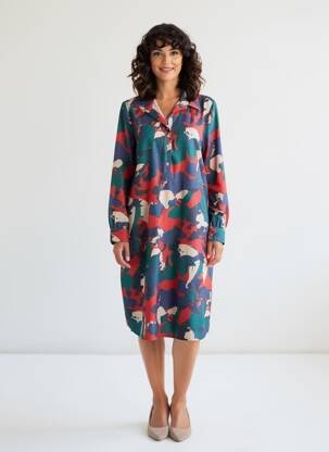 Rochie midi verde COPINES D'ANVERS femeie
