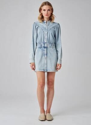 Rochie lungă albastru MANGO femeie