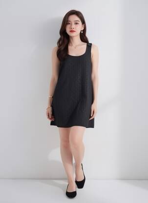Rochie scurtă negru MANGO femeie