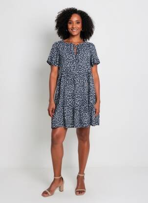 Rochie scurtă albastru ZABAIONE femeie