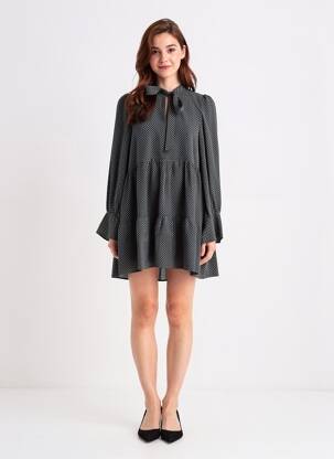 Rochie scurtă negru SUPERDRY femeie