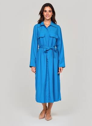 Rochie lungă albastru MANGO femeie