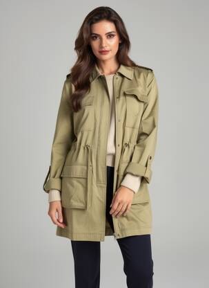 Trench verde ONLY femeie