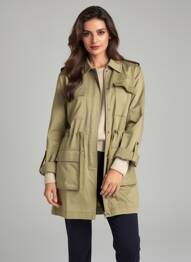 Trench verde ONLY femeie