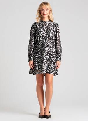 Rochie lungă negru MANGO femeie
